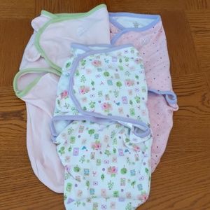 Baby girl swaddle blanket